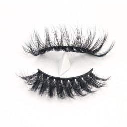 Faux Mink False Lashes Manufacturer - Top Quality 3D Curly 25mm Russian
