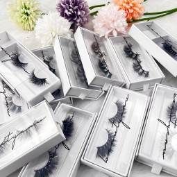 Fluffy Faux Mink Lashes Factory - 25mm Custom Logo Packaging Box