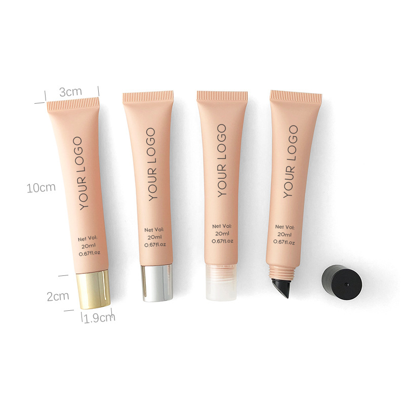 Tinted Lipgloss Manufacturer - 20ml Apricot Nude Squeeze Tubes Vegan