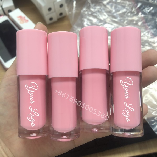 Lip Gloss Tubes Factory - Big Wand Nude Pink Custom Pigment Glossy