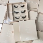 睫毛包装盒源头工厂-定制裸色3对3D仿水貂毛