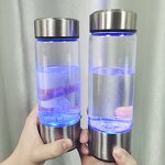 Hydrogen Ionizer Water Bottle Manufacturer - Father Mother Birthday Gift Second Generation 14oz Rechargeable Spe Pem Electrolysis Alkaline H2