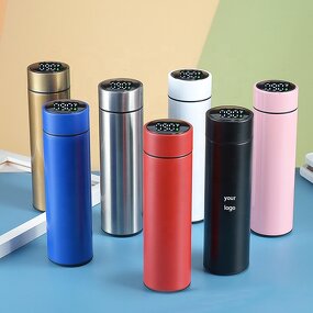 Smart Thermos Manufacturer - H4.0 500ml Black Double Wall Insulation Stainless Steel Fahrenheit with Digital Temperature Display