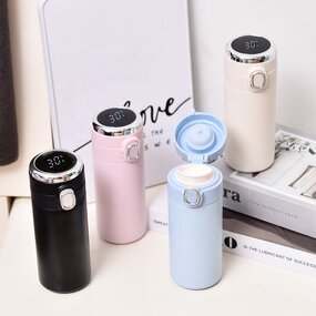 Smart Water Bottle Manufacturer - 420ml LED Temperature Display Metal Insulation Stainless Steel Intelligent Vacuum Flask