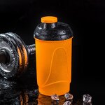 Gym Protein Shaker Bottle Manufacturer - 2024 Insulated 500ml Stainless Steel Cup Mixer Outdoor Sports Made of PP Material