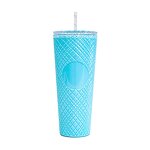 Studded Tumbler Cup Manufacturer - Promotional Gift Item 24oz Biodegradable Bling Light Blue for Milk Tea Coffee