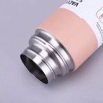 Coffee Drinking Thermos Manufacturer - Party Favor Gift 500ml Green Vacuum Insulated Stainless Steel Flask Set with 3 Cups