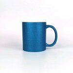 Porcelain Ceramic Tea Cup Manufacturer - Hot Selling 11oz DIY Blank Gold Two Tone Sublimation Glitter Powder for Milk Coffee