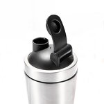 Gym Coffee Protein Shaker Manufacturer - Wholesale 600ml Single Wall Stainless Steel Hiking with Power Storage Compartment