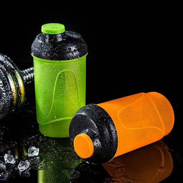 Gym Protein Shaker Bottle Manufacturer - 2024 Insulated 500ml Stainless Steel Cup Mixer Outdoor Sports Made of PP Material