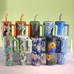 Tumbler Manufacturer - Wholesale Bulk Gift Mothers Upgraded 40oz Floral Stainless Steel Double Wall Vacuum Leak-Proof BPA Free