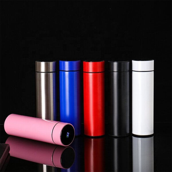Smart Water Bottle Manufacturer - Custom Goodies Business Gift H2.0 500ml Stainless Steel Vacuum Digital Temperature Display for Gym
