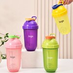 Protein Shaker Bottle Manufacturer - Novel Promotion Gift 500ml Purple Yellow Bpa Free Gym Fitness Plastic with Custom Logo