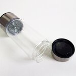 Hydrogen Generator Water Cup Manufacturer - 2024 New Design Custom Logo Festival Gift 14oz Black Portable Travel 1000ppb Peroxide