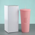 Plastic Cold Tumbler Cup Manufacturer - Ready to Ship New 16oz 500ml Bpa Free Clear with Straw and Lid