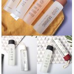 Frosted Glass Water Bottle Manufacturer - 400ml Leakproof Smiling Face for Gym Promotional Business Advertising Rope Drinkware