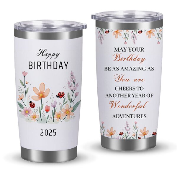 Tumbler Manufacturer - Personalized Birthday Return Gift 20 Ounce BPA Free Stainless Steel Double Wall Vacuum Insulated