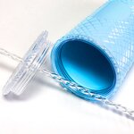 Studded Tumbler Cup Manufacturer - Promotional Gift Item 24oz Biodegradable Bling Light Blue for Milk Tea Coffee