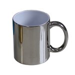 Ceramic Tea Milk Coffee Mug Manufacturer - Customized 11 oz Electroplated Iridescent Mirror Sublimation Gold Silver