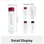 Frosted Glass Water Bottle Manufacturer - 400ml Leakproof Smiling Face for Gym Promotional Business Advertising Rope Drinkware