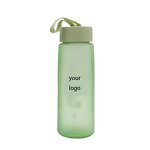 Frosted Water Bottle Manufacturer - 16oz Red Portable Marketing Advertising Gift for Juice Tea Drinking with String Lanyard
