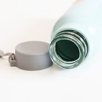 Wheat Straw Glass Water Bottle Manufacturer - High Quality Promotion Gift 12oz Bpa Free Portable Ivory Double Wall with Strap Logo