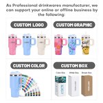 Insulated Tumbler Manufacturer - Personalized Gift Kids 14 oz Travel Coffee Mug Stainless Steel Vacuum Leak Proof Double Wall Handgrip