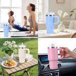 Insulated Tumbler Manufacturer - Personalized Gift Kids 14 oz Travel Coffee Mug Stainless Steel Vacuum Leak Proof Double Wall Handgrip