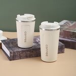 Travel Water Cup Tumbler Manufacturer - Wholesale Outdoor Gift Simple Double Wall Leak-proof Stainless Steel Portable Thermos Coffee