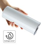 Sublimation Tumbler Manufacturer - Ready to Ship 30oz White Flat Bottom Stainless Steel Skinny Straight Blanks with Straw Lid