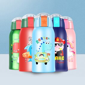 Smart Water Bottle Manufacturer - Digital 500ml Heat Thermal Stainless Steel Thermos for Children Kids