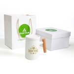 Ceramic Tea Infuser Mug Manufacturer - Corporate Business Gift Creative Matte Sublimation with Lid and Bamboo Handle