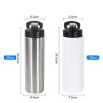 Sports Thermos Water Bottle Manufacturer - Top Selling 20oz 26oz Vacuum Insulated Portable Stainless Steel Outdoor with Lid