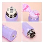 Kids Water Bottle Manufacturer - Cartoon Children 500ml Portable Cute Leak-Proof Vacuum Thermos With Bag and Straw