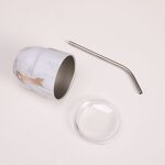 Shot Cup Manufacturer - New Arrival Custom Party Favor Outdoor 3oz Espresso Tequila Stainless Steel Double Wall with Straw