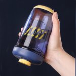 Protein Tumbler Manufacturer - High Quality 20 oz Portable Green Clear Gym Sports Water Bottle Business Gift with Mixing Ball