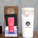 Gym Coffee Cup Manufacturer - Ready to Ship Promotional Business Gift 16oz 500ml Portable Leakproof Stainless Steel Red for Lady
