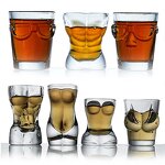 Cocktail Glass Manufacturer - Custom Creative Sexy Lady Body Shape Whiskey Goblet Wine Shot for Party Bar Ktv Nightclub