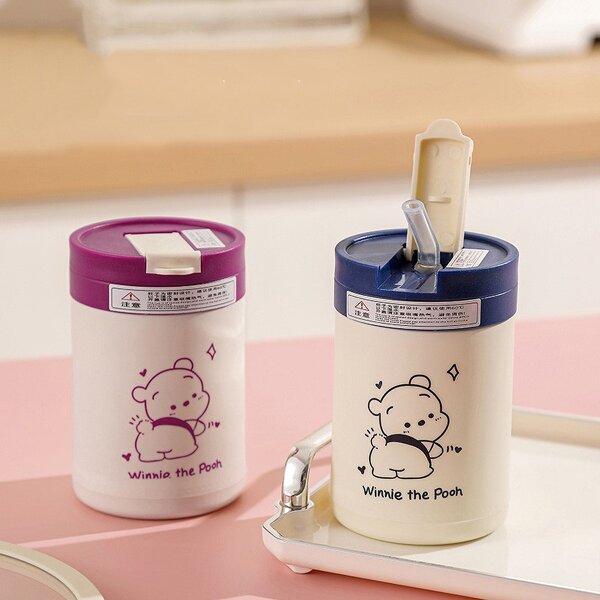 Teddy Bear Glass Cups Manufacturer - Wholesale Baptism Giveaway Gifts 400ml Green Double Wall with Lids Straw Direct Drinking Eco-Friendly