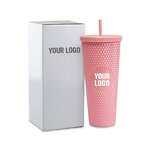 Studded Tumblers Manufacturer - Cup Studded Double Wall Custom in Bulk Reusable Plastic 680ml