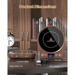 Coffee Mug Warmer Manufacturer - Corded Electric Gravity-Induction 9 Temperature Settings 4H Auto Shut 1-9 Hour Timer Home Office Desk