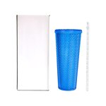 Studded Cold Drink Cup Tumbler Manufacturer - Custom Logo 24 oz Navy Blue BPA Free Heat Insulation Rivet