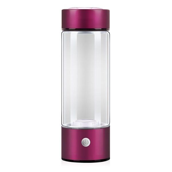 Electric Hydrogen-Rich Generator Cup Manufacturer - Luxury 420ml Burgundy Rechargeable Corporate Gift for Boiling Water