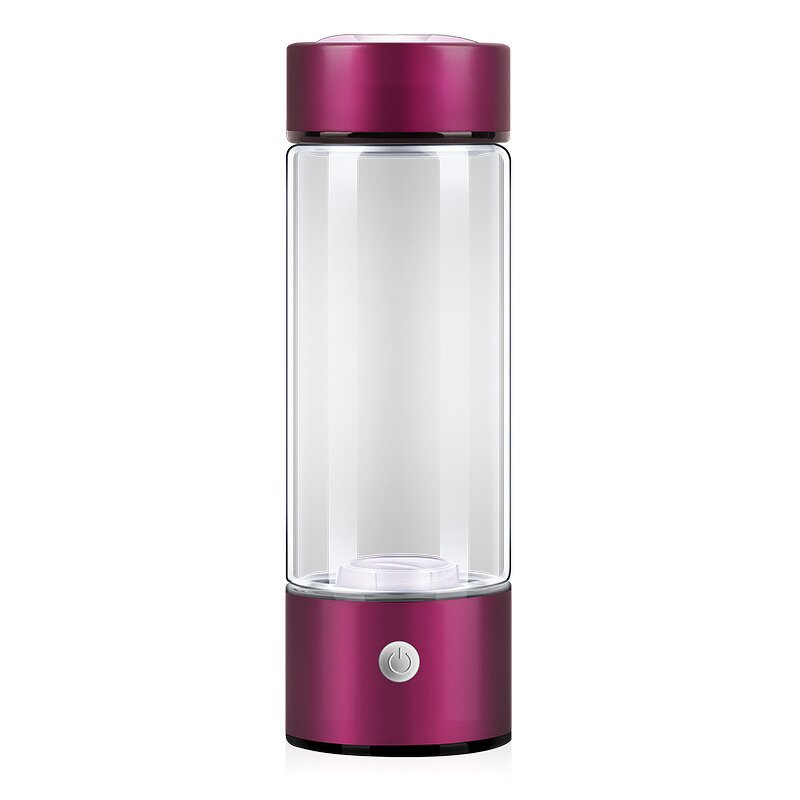 Electric Hydrogen-Rich Generator Cup Manufacturer - Luxury 420ml Burgundy Rechargeable Corporate Gift for Boiling Water