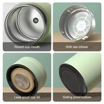 Smart Water Bottle Manufacturer - Custom Logo Business Gift Green H4.0 500ml Stainless Steel Thermos Gym Sports Replaceable Battery