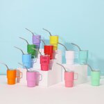 Shot Cup Manufacturer - Giveaway Gift Personalized Hot Sale 3 Ounce 5oz 7oz Mini Vacuum Stainless Steel with Straw