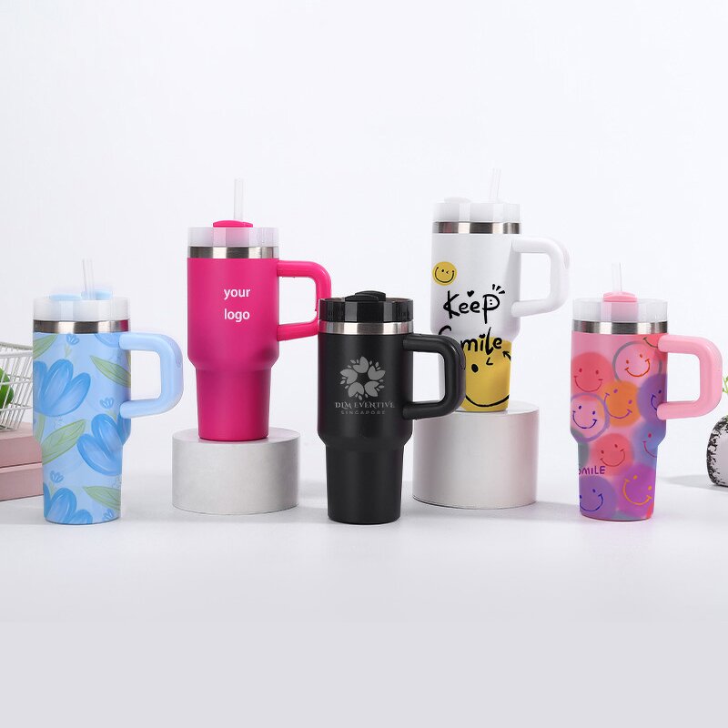 Insulated Tumbler Manufacturer - Personalized Gift Kids 14 oz Travel Coffee Mug Stainless Steel Vacuum Leak Proof Double Wall Handgrip