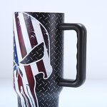 Coffee Travel Mug Manufacturer - Wholesale Bulk Custom Logo Insulated Double Wall 40 oz Stainless Steel with Straw Handgrip Lid BPA Free