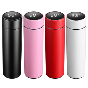 Smart Water Bottle Manufacturer - Promotional Gift 500ml H1.0 Minimalist Double Wall Insulated Digital Led Temperature with Custom Logo