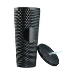 Plastic Cold Tumbler Cup Manufacturer - Ready to Ship New 16oz 500ml Bpa Free Clear with Straw and Lid